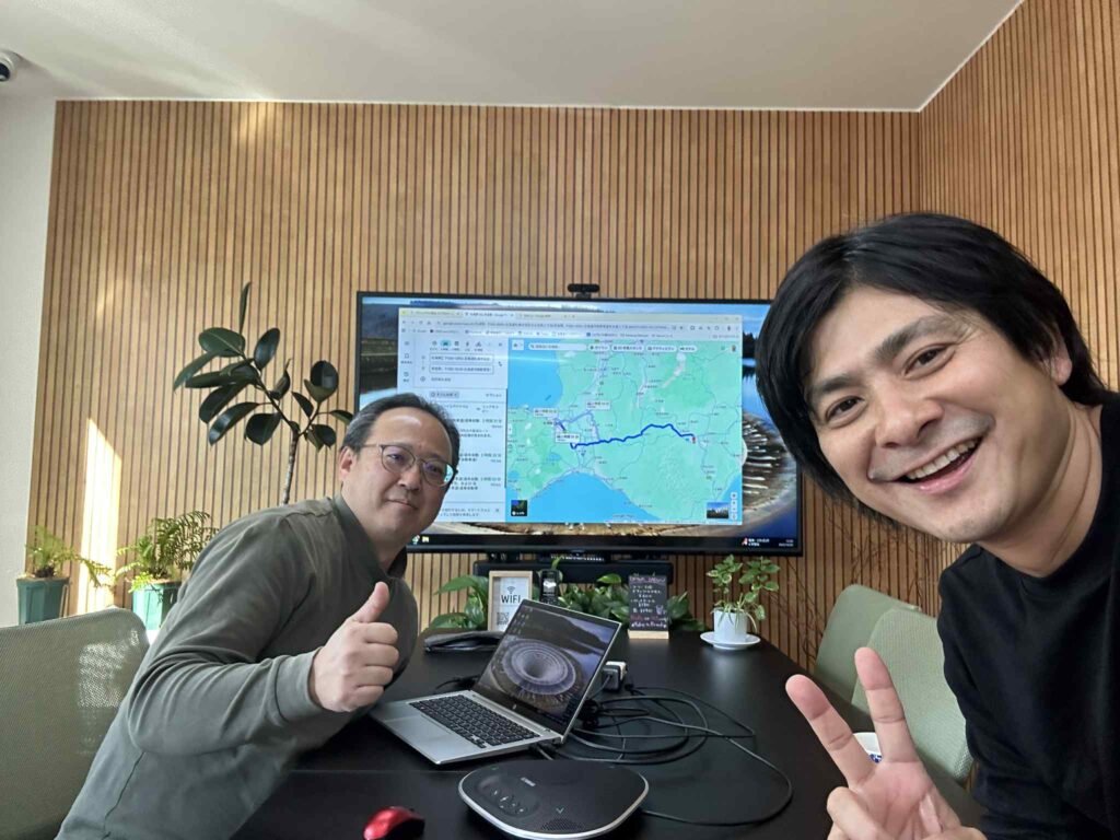 サプライズゲストと一緒に